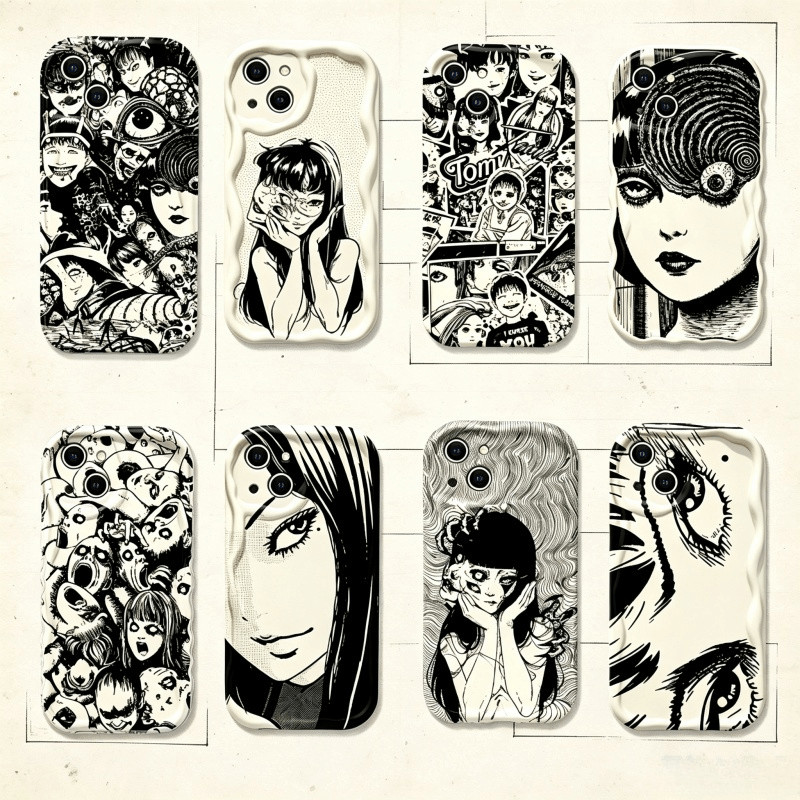 Capa Para Samsung Galaxy A15 A14 A55 A05 A05S A03S A02S A32 A12 A23 Junji Ito Terror Chapeamento De Silicone Macio