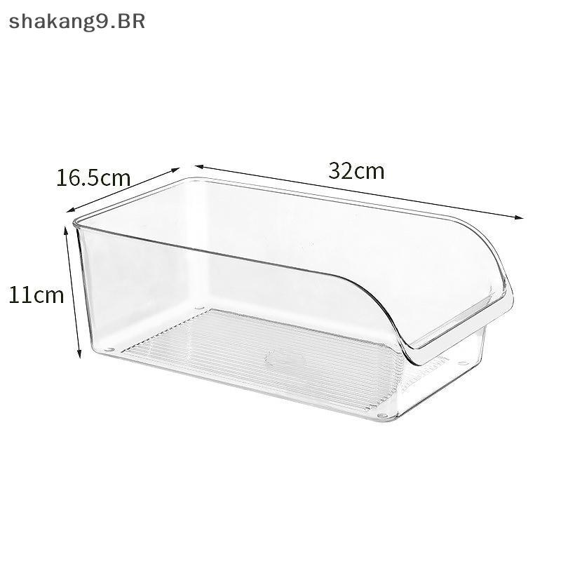 Sha 2pcs/3pcs/4pcs Organizador De Geladeira Transparente Gaveta Aberta Sna Caixa De Armazenamento Recipiente Multifuncio