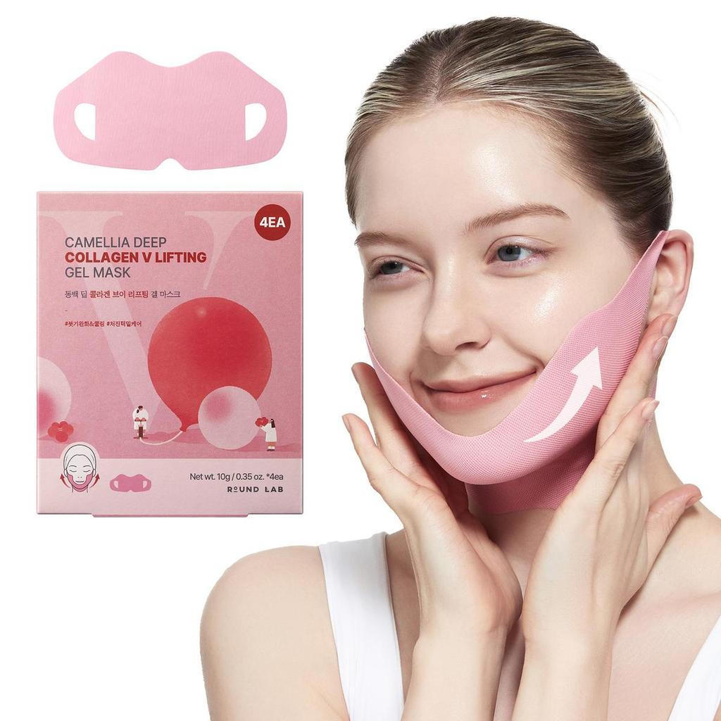 Storage/Toner [Viral] Máscara em Gel de Colágeno Profundo para Lifting do Queixo Camélia – Produtos Zempic para Cuidados
