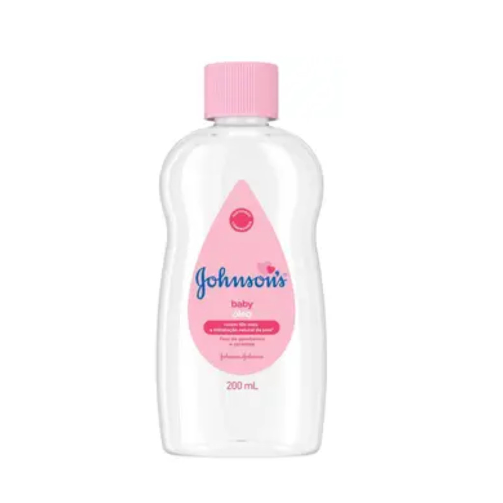 Óleo Johnson's Baby Tradicional 200ml Hidratação Intensa Pele do Bebê e Adulto Toque Suave Original