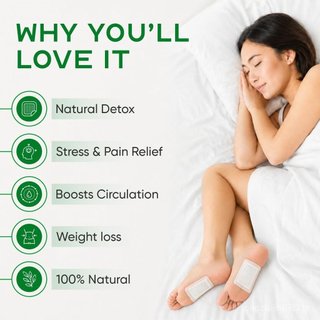 Patches Naturais para os Pés com Alecrim, Bambu, Gengibre, Vinagre e Carvão |   30 unidades |   Pacote de 3