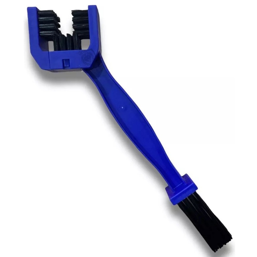 Escova para Limpeza Corrente Transmissão Shiver Azul Moto Bike Original Novo Limpa Sujeira Graxa Cerdas Nylon