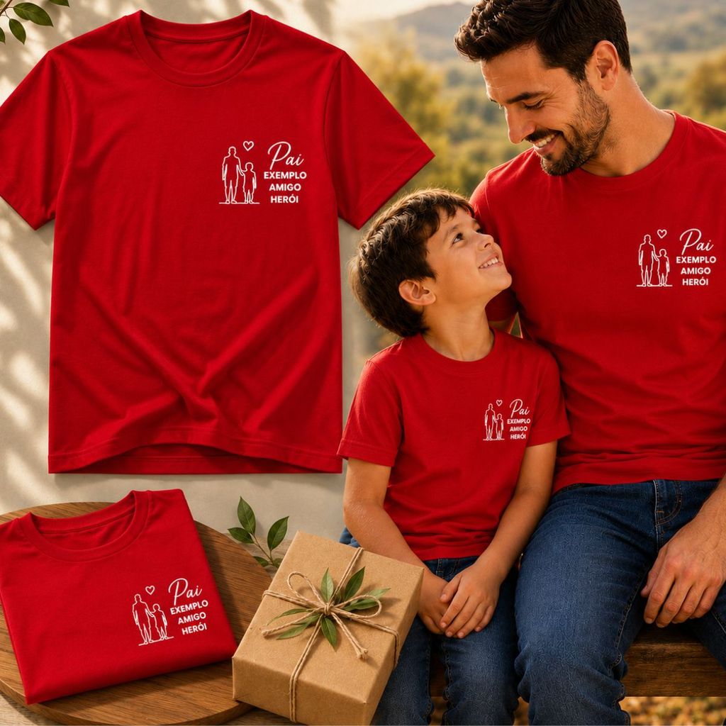 Camiseta Dia dos Pais Pai e Filho Presente Especial Camiseta Masculina Premium