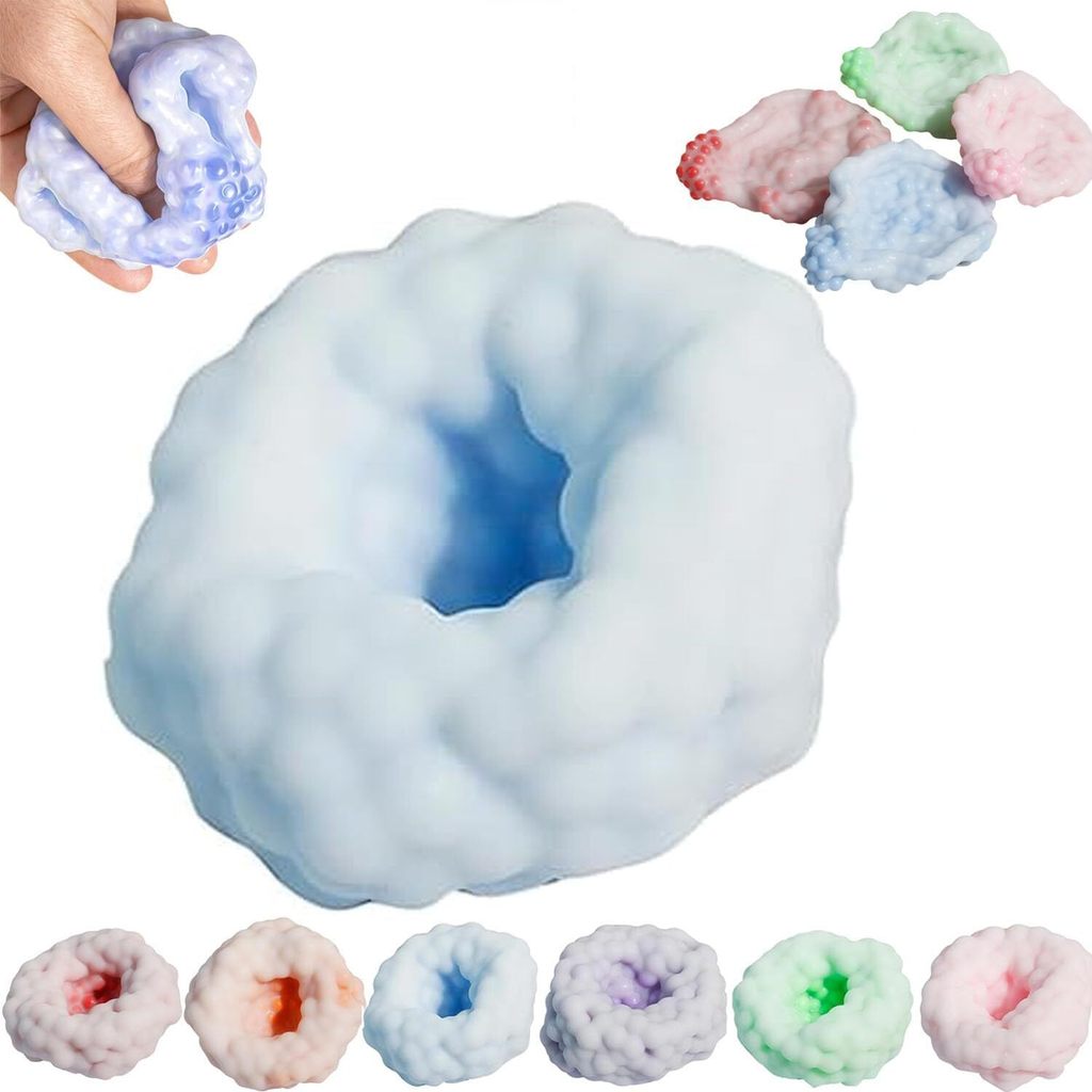 【Toque Suave】Brinquedos antiestresse para amassar, divertidos e feitos à mão, bola de ventilação, brinquedo de pele de g
