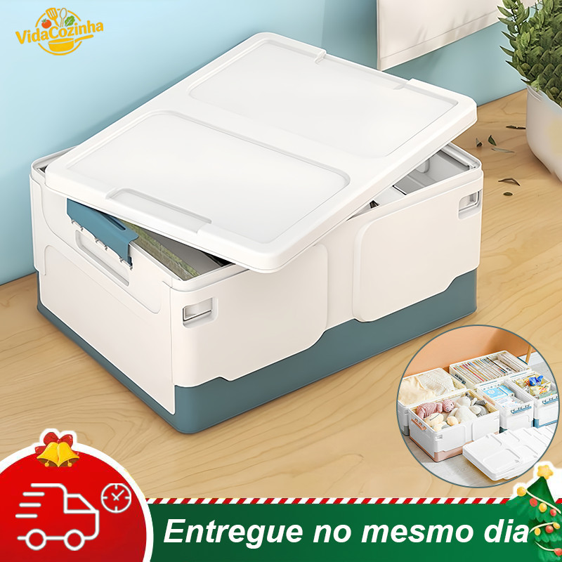 Caixa Organizadora Dobrável Multifuncional com - Prática para Camping e Porta-Malas