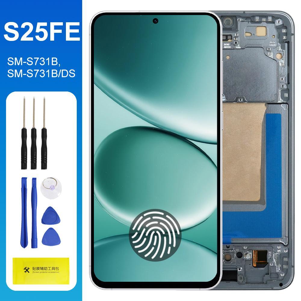 S25FE S731B S731B Conjunto De Tela AMOLED Para Samsung Galaxy S25 FE Display LCD