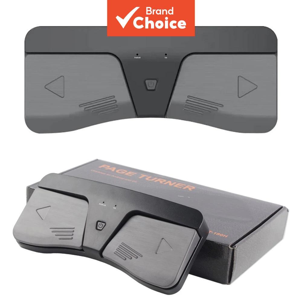  Pedal de Página Sem Fio Bluetooth para Violão, Violino, Piano, Pedal de Giro Sem Fio para iPhone Android