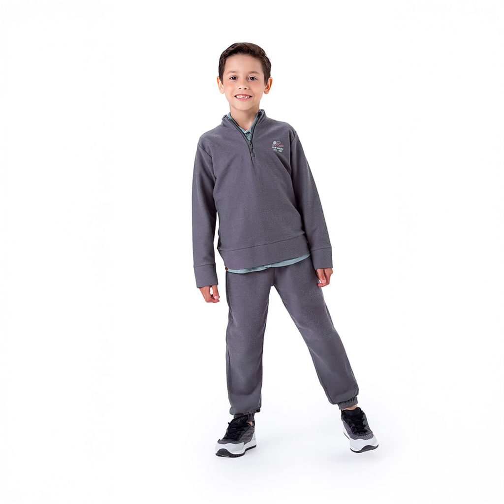 Conjunto Longo Moletom Infantil Menino Marisol