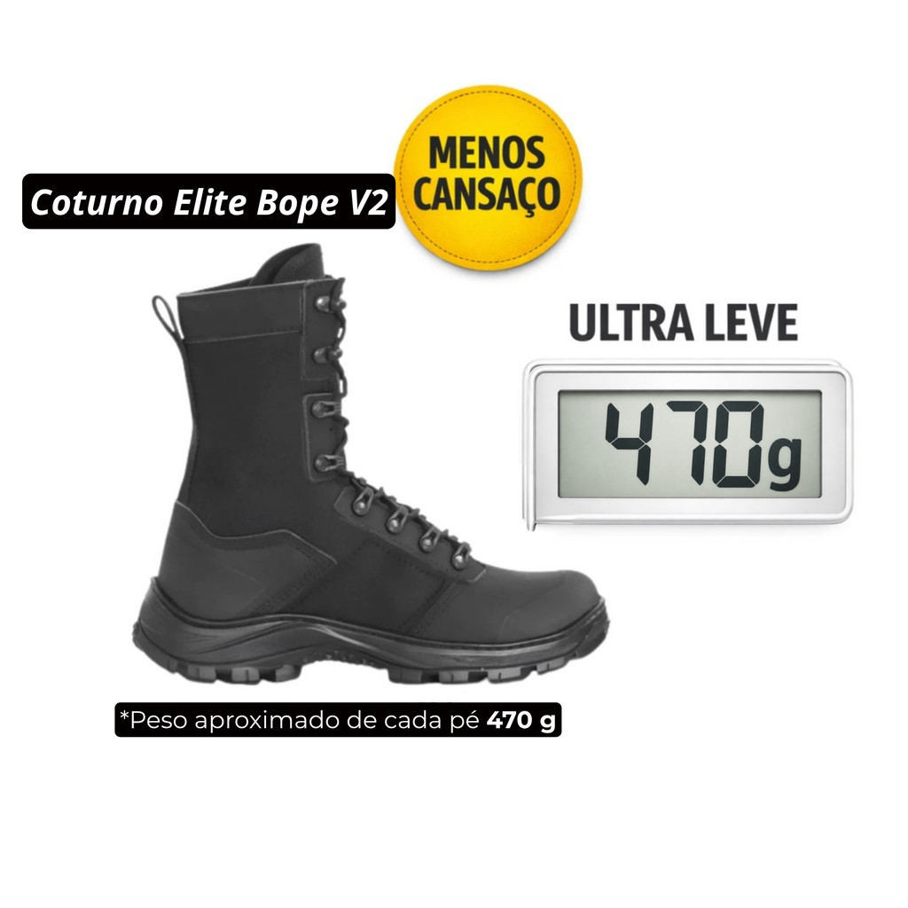 Coturno Guartelá Elite Bope V 2 Original Militar Tático Leve — imagem 2 de 2