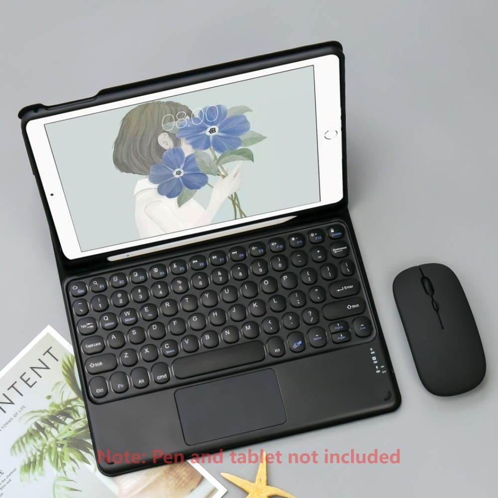 Capa De Teclado Bluetooth Para iPad 10/11 A16 Air 11 Pro 11 Mini 1/2/3/4/5 Touch