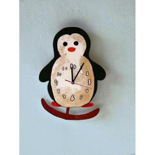Balanço dos desenhos animados relógio de parede pequeno pinguim Surf relógio cozinha quarto sala estar decoração do quar