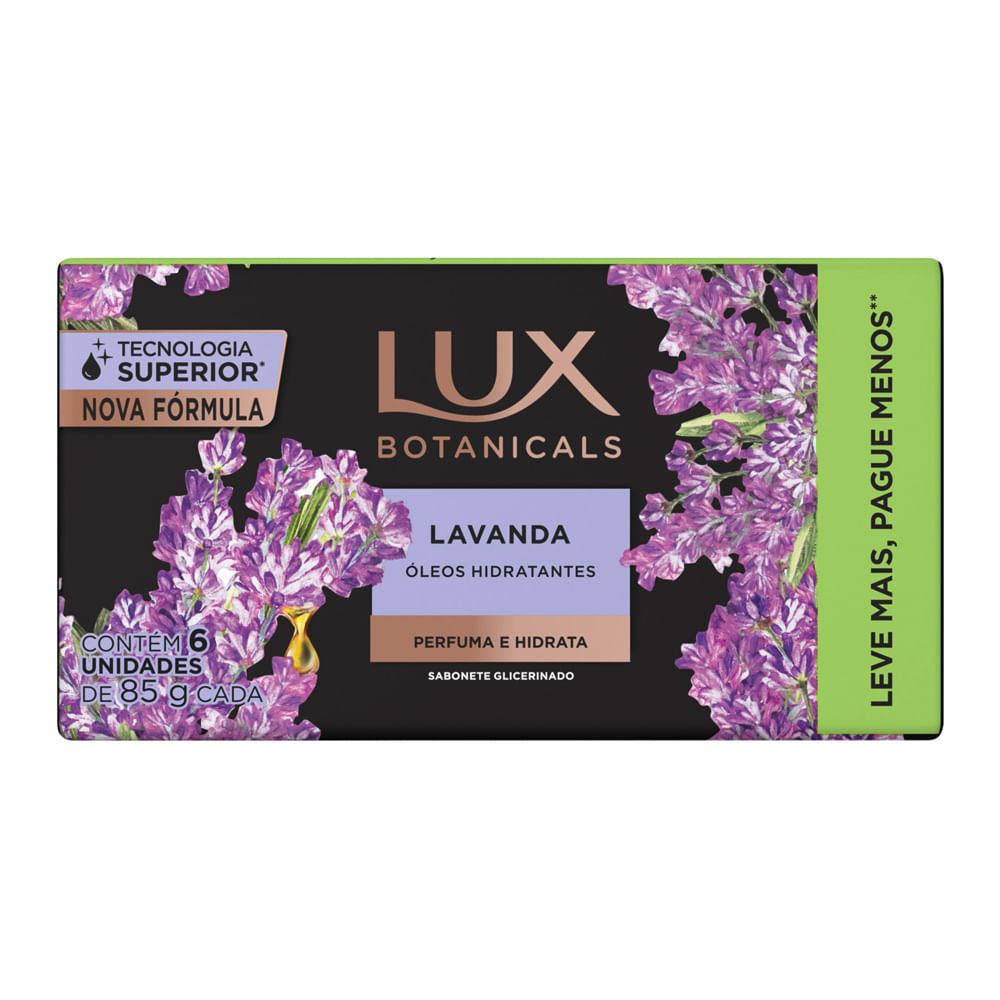Sabonete em Barra Lux Botanicals Lavanda com 6 Unidades de 85g cada Leve Mais Por Menos