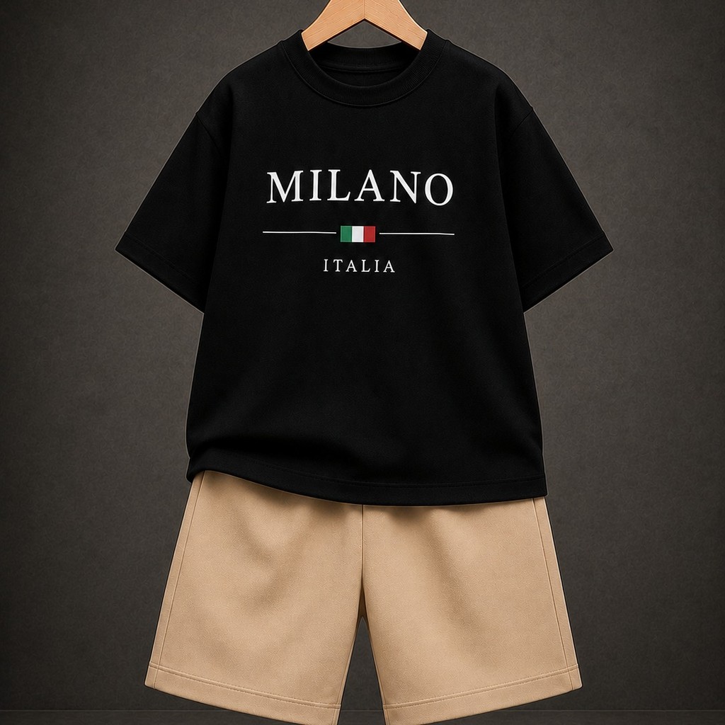 Kit Conjunto Masculino Conjunto Menino Infantil Kit Conjunto Masculino infantil Bermuda Camisa Kids