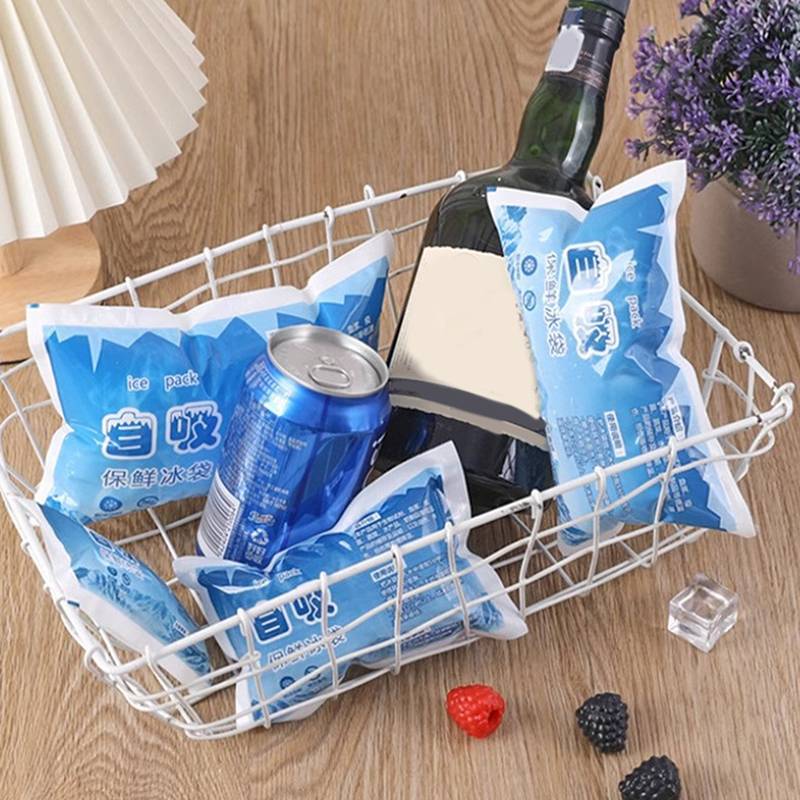 [H & B] 1 Peça Saco De Gelo Reutilizável Autoescorvante Térmico Dor Fria Bebidas Refrigerar Piquenique Comida Manter Fre