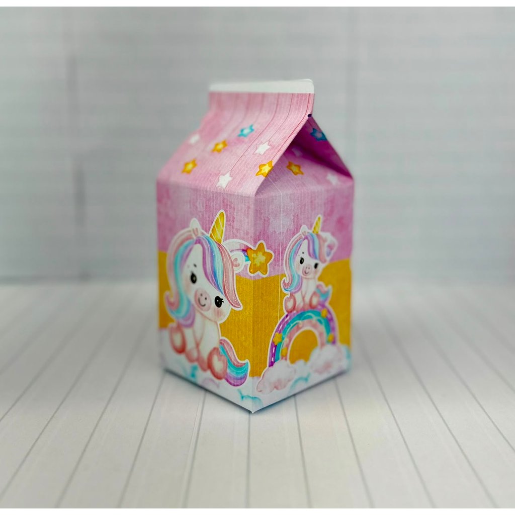 Caixinha UNICORNIO  | Caixa Milk Personalizada  Mimos Aniversário Lembrancinhas Personalizados Kit Festa