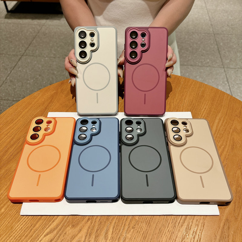 Capa Magnética De Luxo Samsung Galaxy S26 Ultra S25Ultra S24 Plus S23Ultra S22Ultra A16 A36 A56 A18 A37 A57 A17 A26 5G L