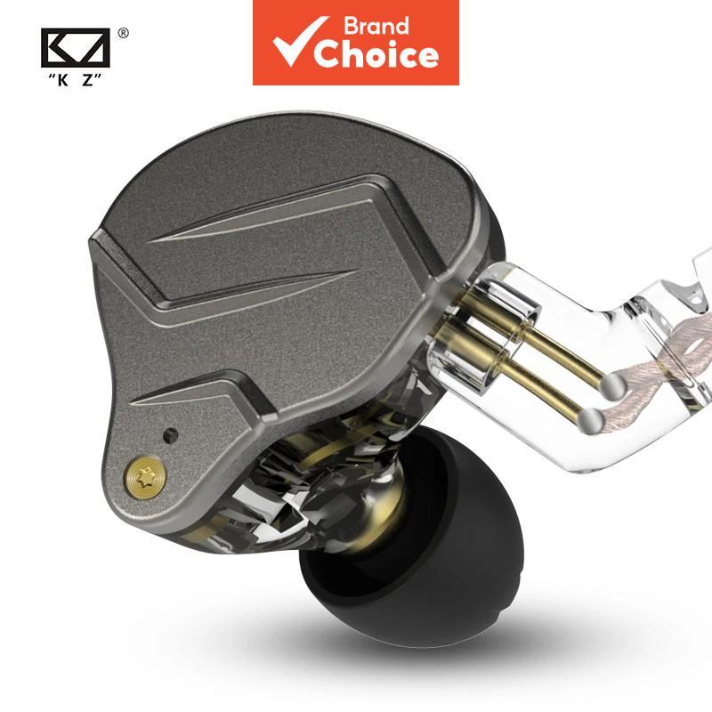 KZ ZSN PRO 1BA + 1DD Fones De Ouvido Tecnologia Híbrida HiFi Metal In-Ear Bass Esportivos Com Cancelamento De Ruído ZS10