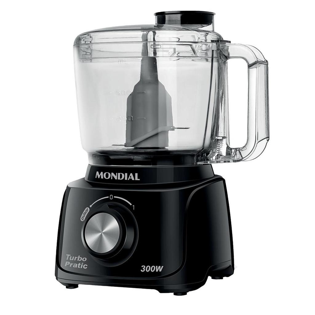 Mini Processador Mondial Turbo Pratic MP16 Preto 127V