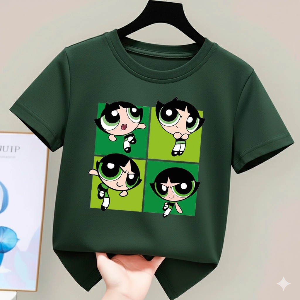 Camiseta Infantil Feminina  Camisa Blusa Meninas Super Poderosas Estampada Algodão Premium Tendencia