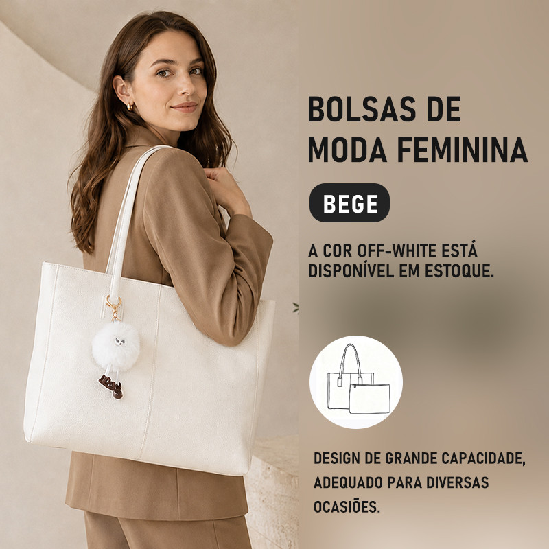 JAMI JAMI Kit de Bolsa Transversal Tiracolo Feminina Com Alça Lateral Faixa de Mão De Couro B758