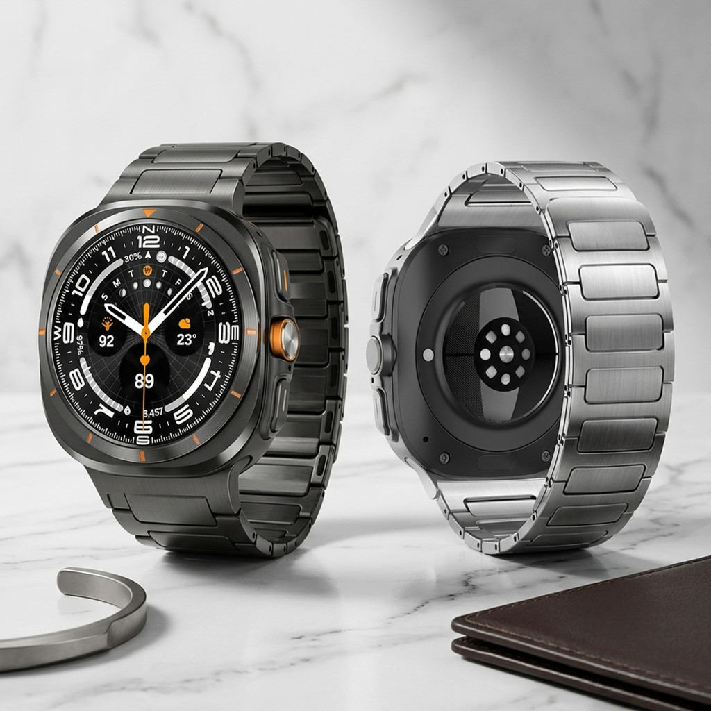 Pulseira Magnética De Aço Inoxidável Premium Para Galaxy Watch 9 8 Clássico Sams