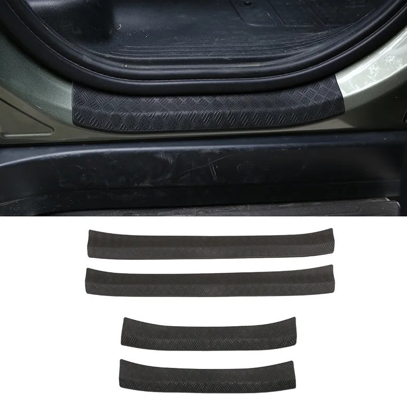 ABS Preto Carro Exterior Limiar Tira Proteção Decorativa Para Land Rover Defender 110 2020-2022 Acessórios Automóveis