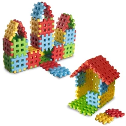 Brinquedos Educativo Blocos de Montar e Criar 60 e 40 peças Jogo de Encaixe - Cometa