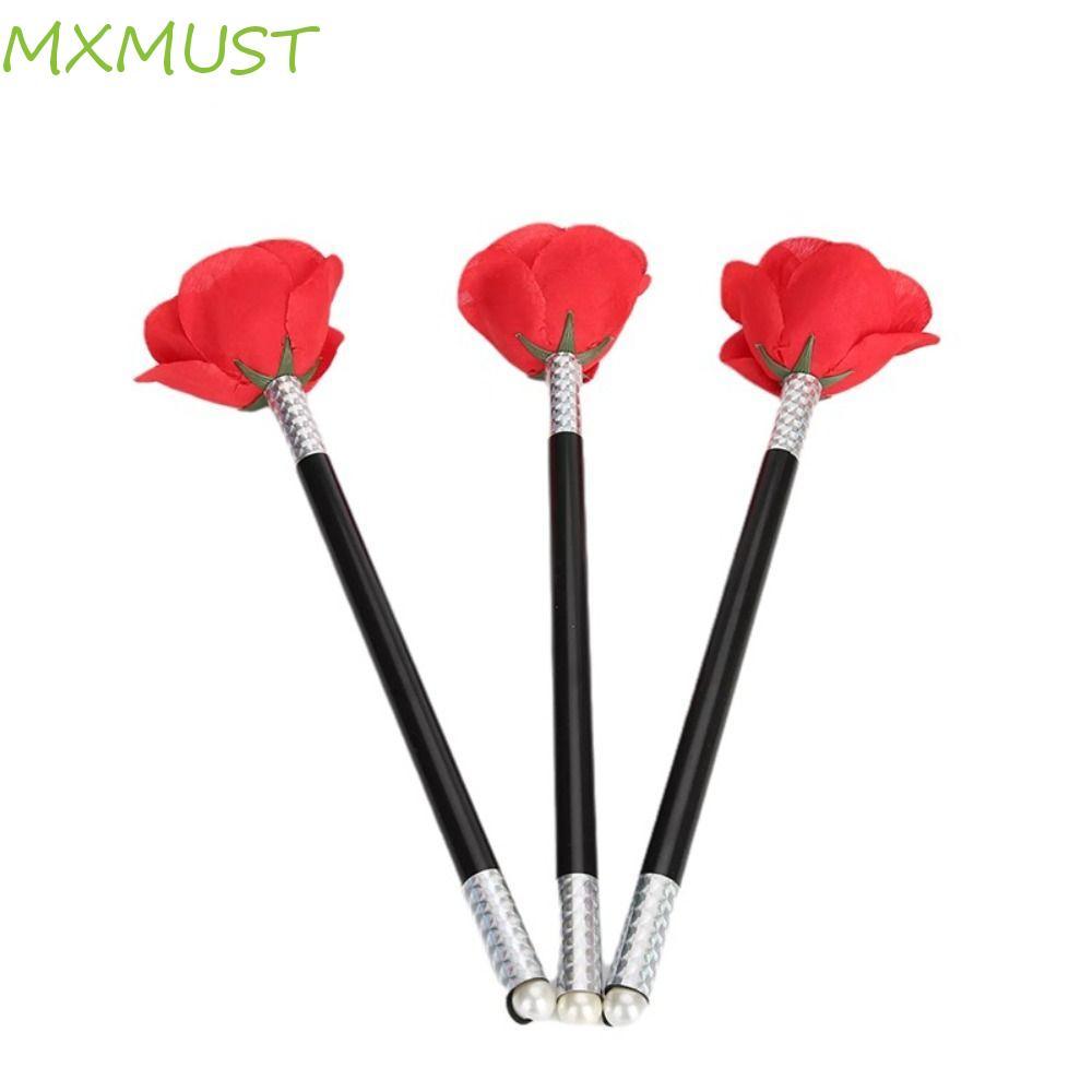 MXMUST Truques De Mágica De Flores , Bastão De Novidade Rosa Para , Brinquedo Engraçado Flor Surpresa Mudança Rosas Magi