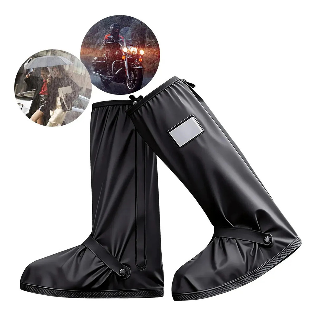 Protetor Sapato Impermeável Silicone Bota Capa Chuva Motoqueiro