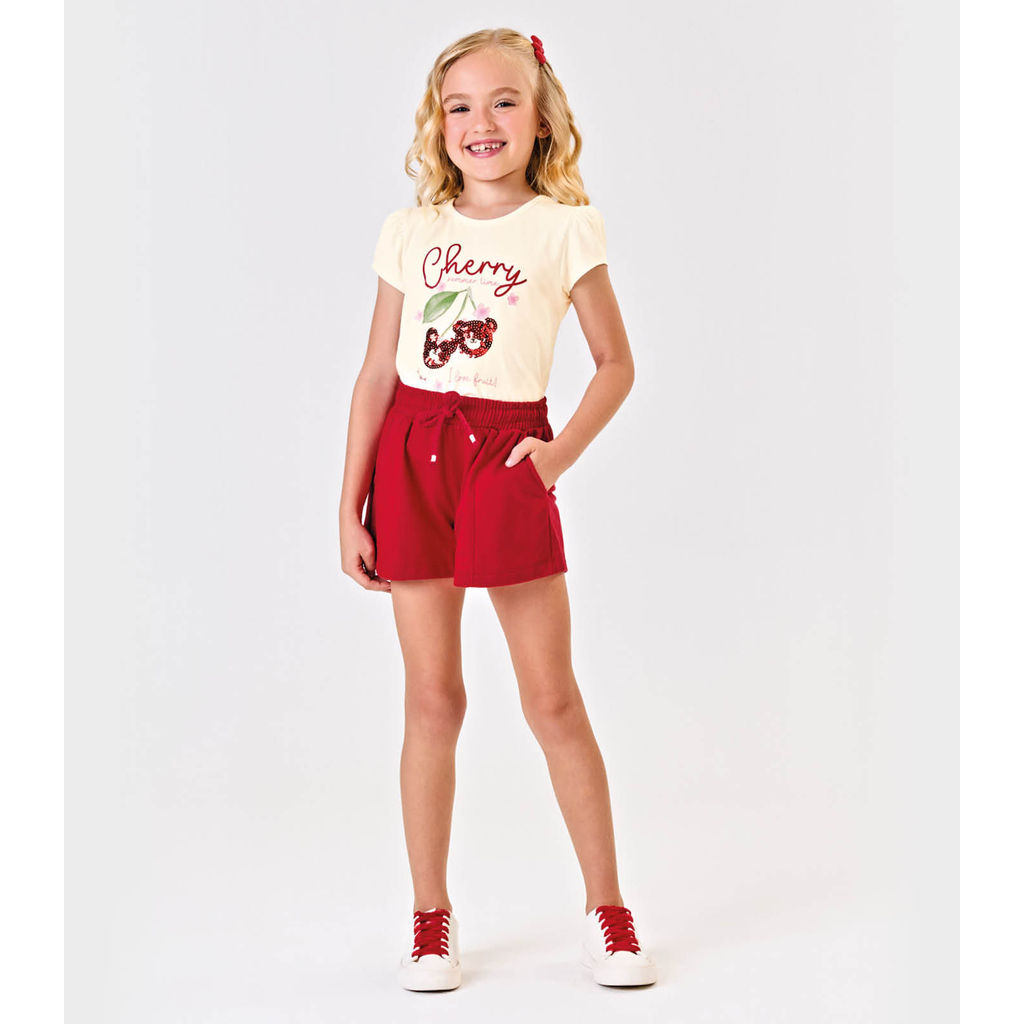 Blusa Feminina Infantil Estampada Trick Nick Bege