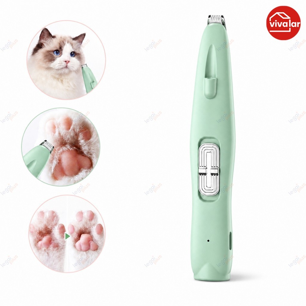 Tosa para Cães e Gatos – Aparador de Pelos Recarregável para Áreas Sensíveis: Patas, Olhos e Ouvidos.