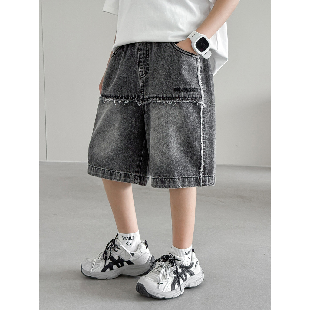 Meninos verão Shorts finos 2026 novo estilo médio grande crianças verão lazer esportes ao ar livre crianças frito rua ca