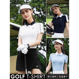 26 novo estilo de golfe feminino verão roupas femininas polo topo de manga curta tênis feminino terno esportivo