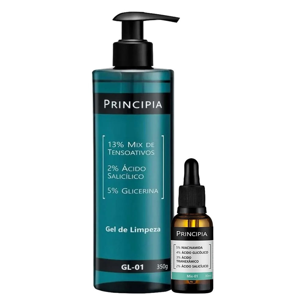 Kit Principia Facial Gel de Limpeza 350ml + Sérum 30ml