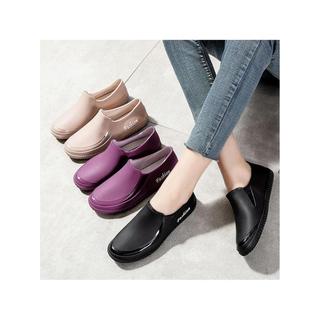 Moda botas de chuva dos homens antiderrapante impermeável respirável sola macia sapatos de borracha de lã local de const