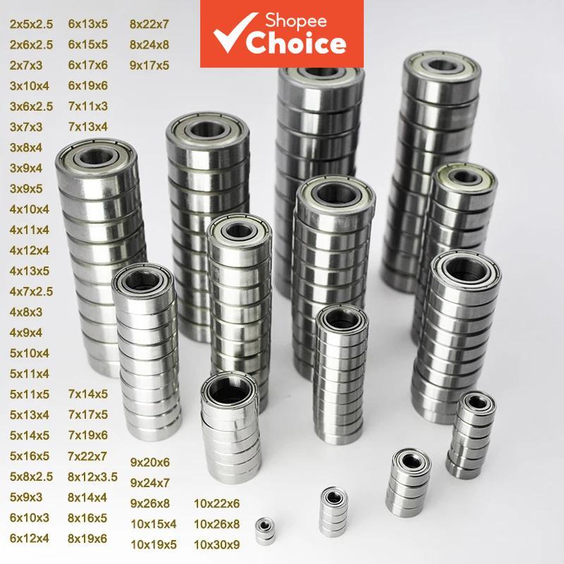 10 Peças Mini Rolamentos De Esferas Selados 3x6x2.5mm 4x11x4mm 6x13x5mm 4x9x4mm 6x17x6mm 2mm-10mm Pequenos De Precisão D