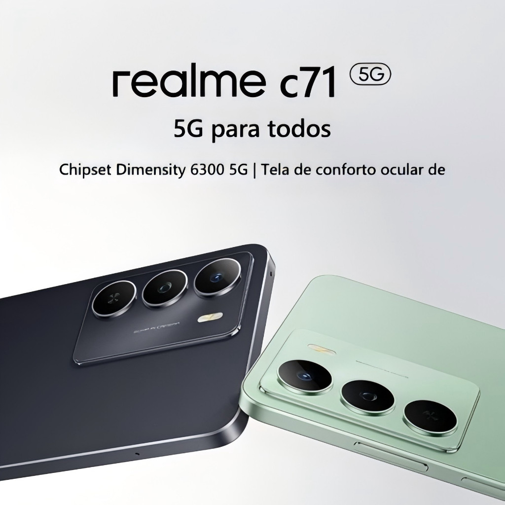 Celular Smartphone Realme C71 5G Versão Global (COM CAPINHA E GARANTIA 1ano)