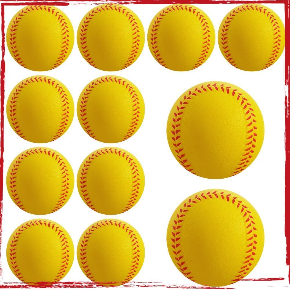 Bolas De Treinamento , Beisebol Macio Elástico PU , Esportes De Softball De Brinquedo De Apertar Durável