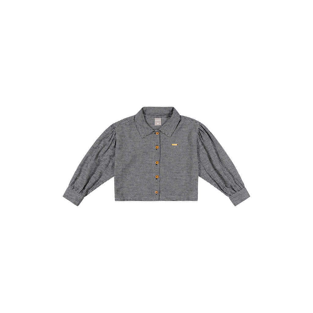 Camisa Infantil Menina Flanela Xadrez Colorittá Preto