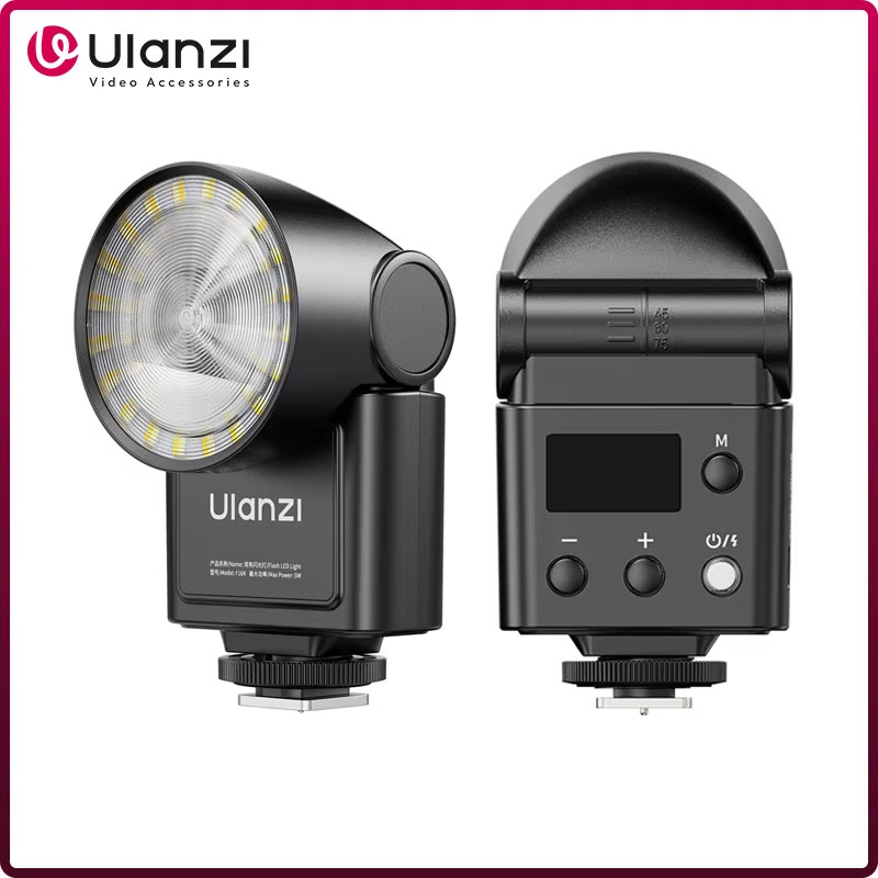 Ulanzi F16R Flash LED Para Câmera GN16 2500-6500K Para Canon R50 R10 Sony ZVE10 Nikon Fuji Com 7 Níveis De Ajuste