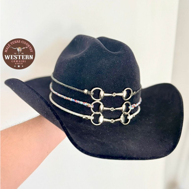Bandinha para Chapeu Modelo Bridão Country Feminino Bandinha Boiadeira