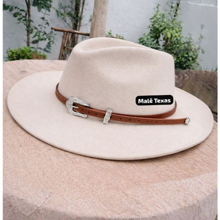 Bandinha Para Chapéu Couro com Fivela Varias Cores Unissex Moda Country