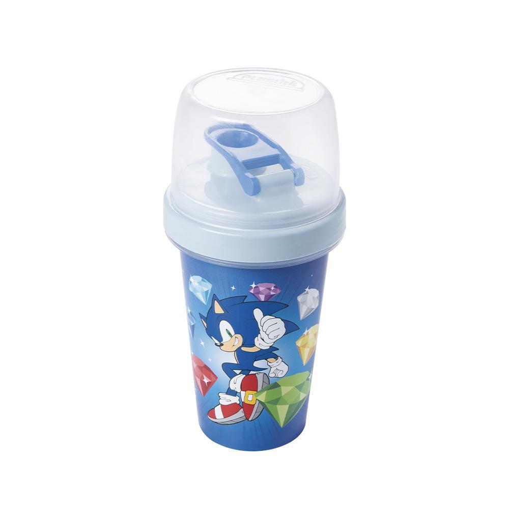 Mini Shakeira Sonic 35th Garrafa Lancheira Sega Plasútil