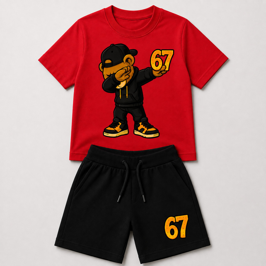 Kit Conjunto Menino Casual Camisa E Bermuda Masculino Kit Conjunto Algodão Confortavel Verão 2 ao 16