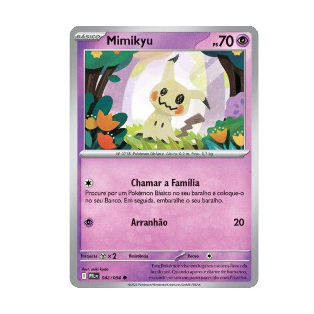 Carta Pokémon Mimikyu 042/094 Fogo Fantasmagórico Comum