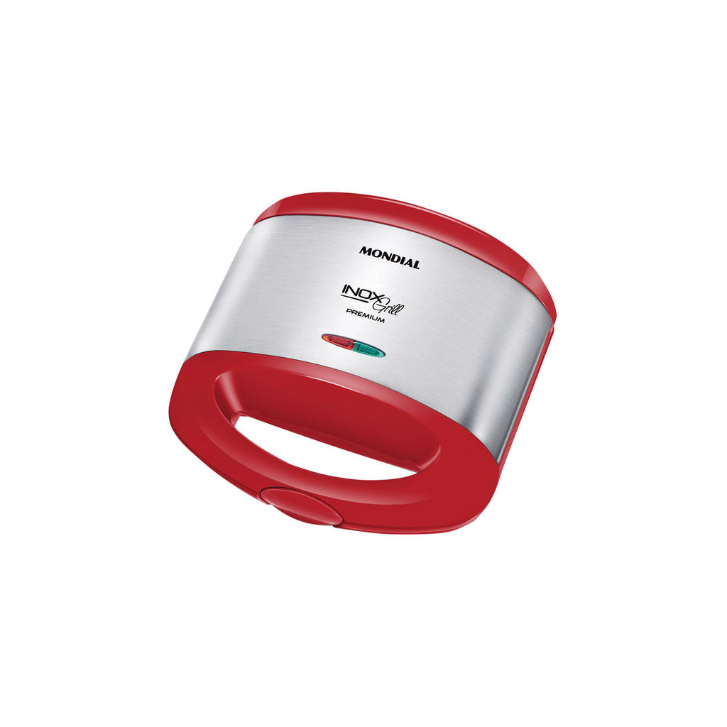 Grill e Sanduicheira Mondial Inox Red S19 Vermelha Inox - 800W 127V
