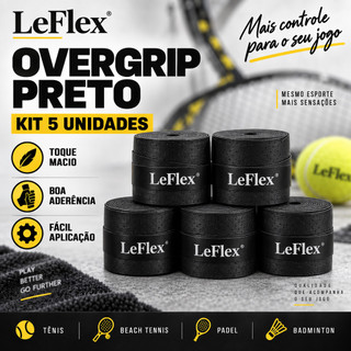 Kit 5x Overgrip Fita Premium Cabo Raquete Beach Tenis Tennis Padel Badminton Confort Grip…