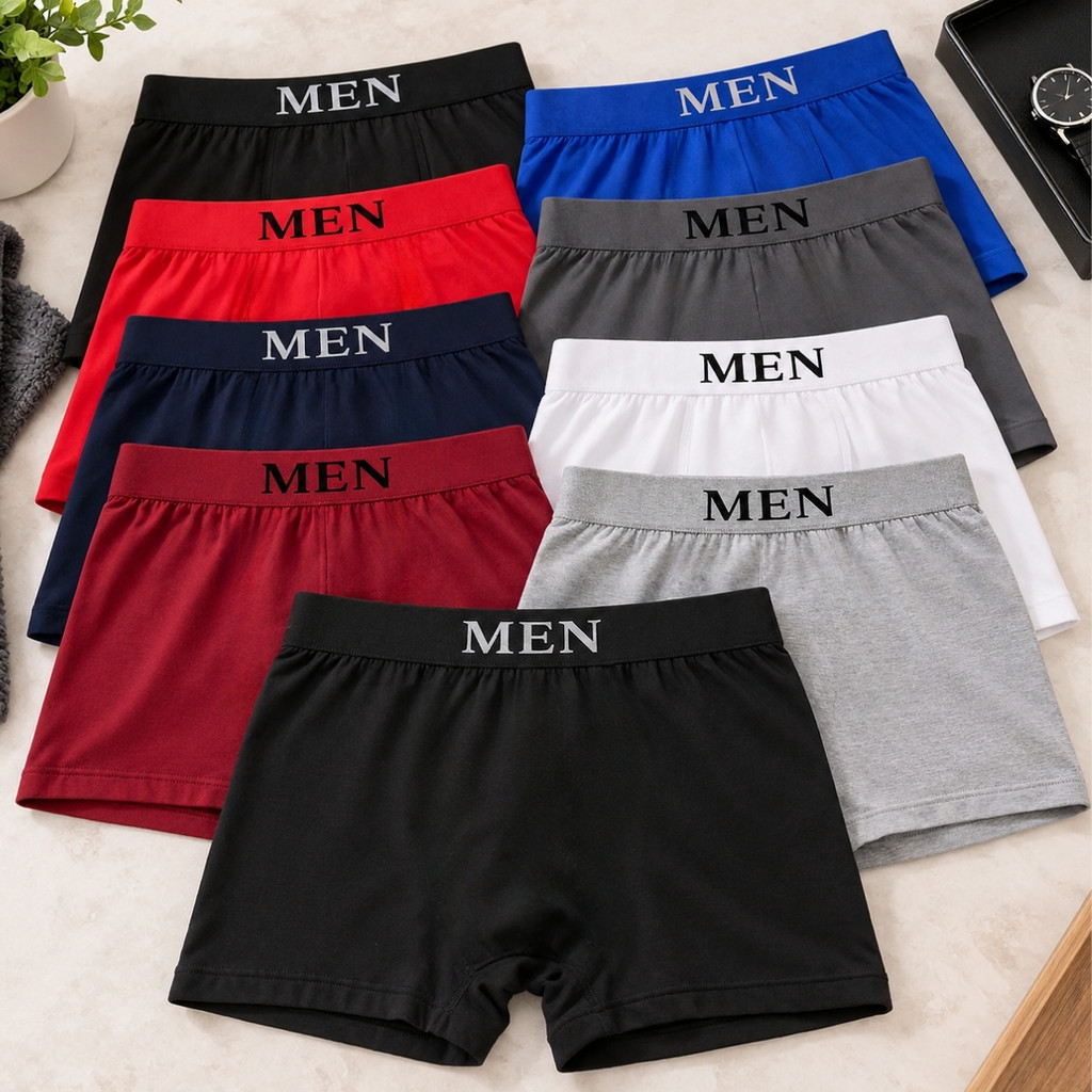 Kit 10 Cueca Masculina Sem Costura Adulto de Microfibra Premium Kit Cuecas Boxer Masculina Cueca Box