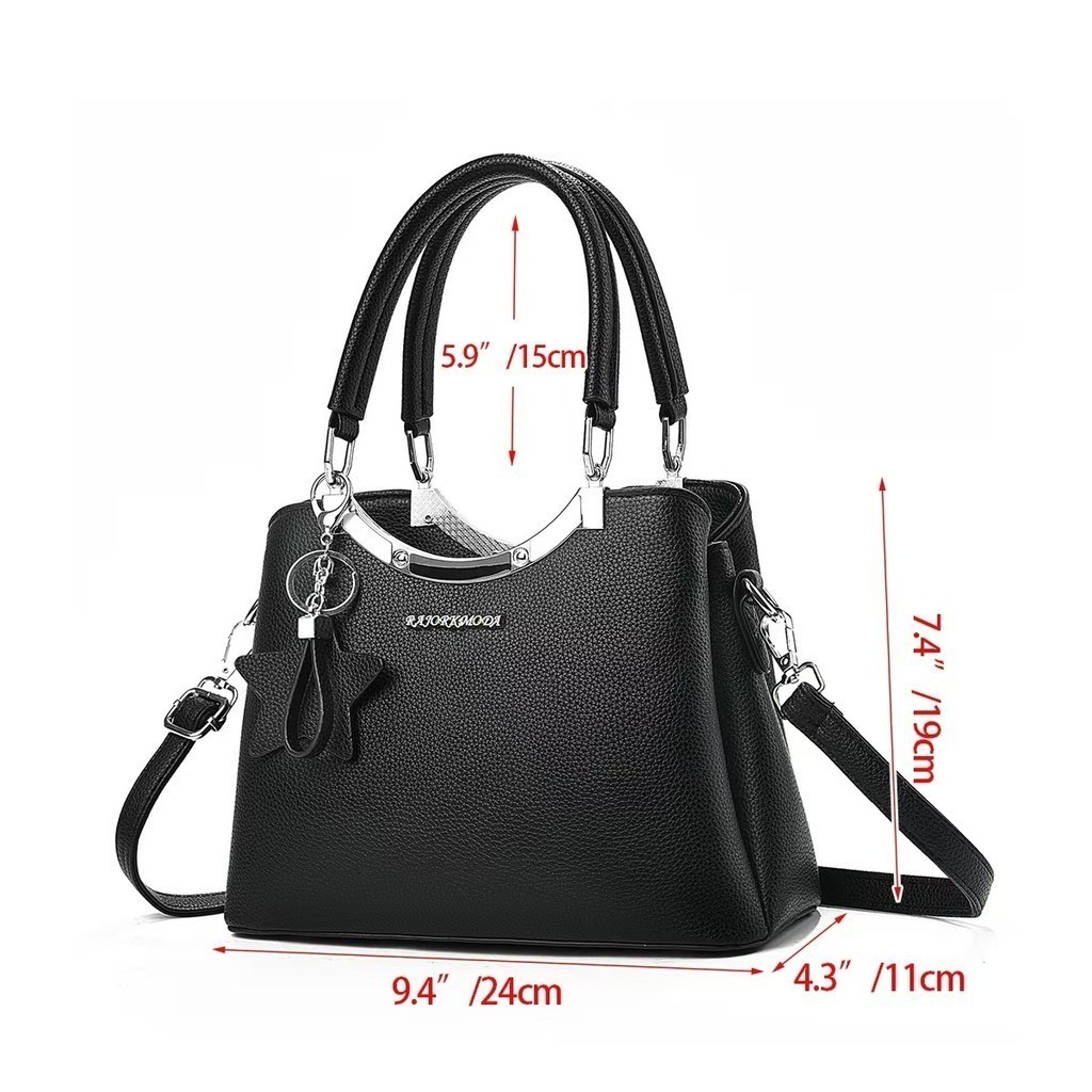 BOLSA FEMININA ELEGANTE E VERSÁTIL COM COMPARTIMENTOS INTERNOS — imagem 2 de 2