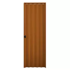 Porta Sanfonada Interna Plasbil PVC Mogno, 210 x 80 cm